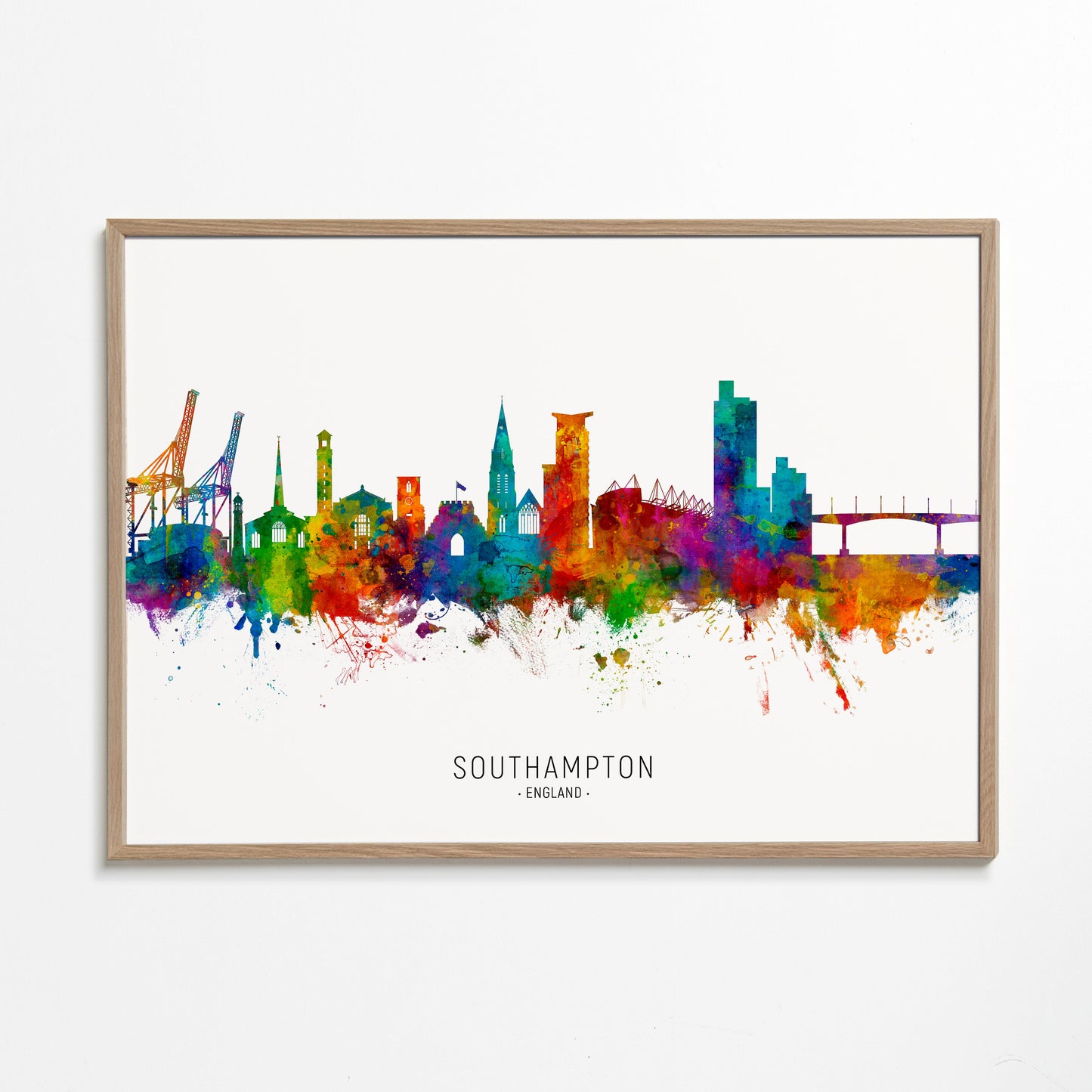 Southampton skyline multicolour
