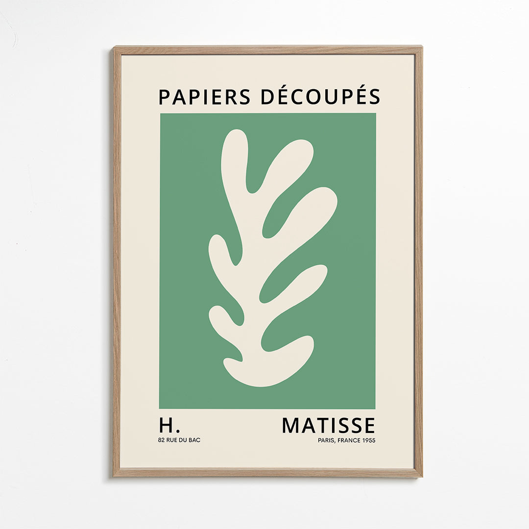 Henri Matisse GREEN papiers decoupes I