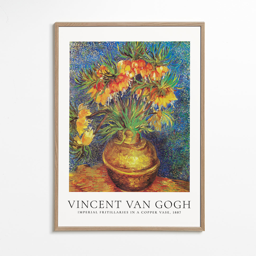 Vincent Van Gogh imperial fritillaries in a copper vase