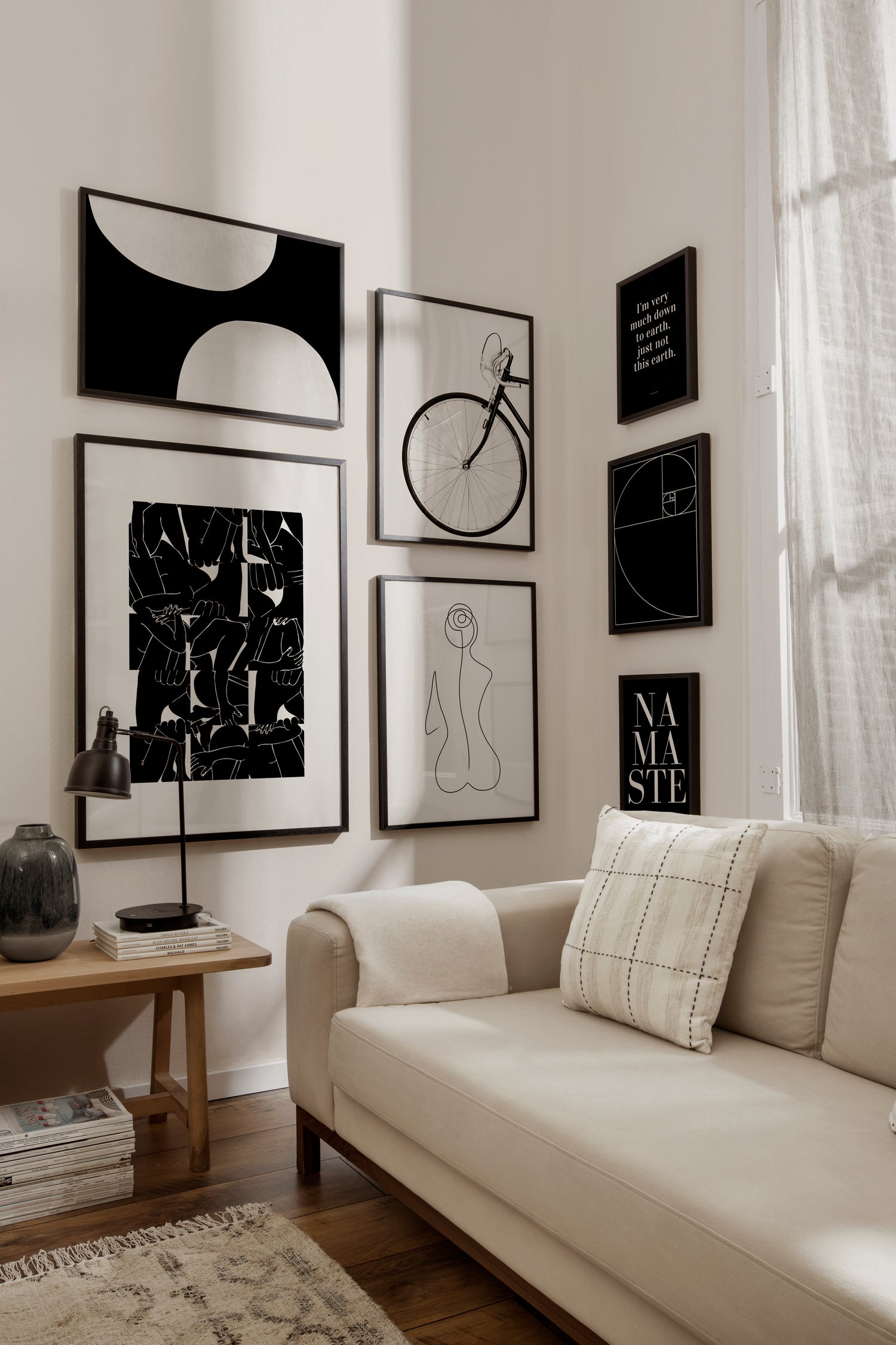 Black and white wall art