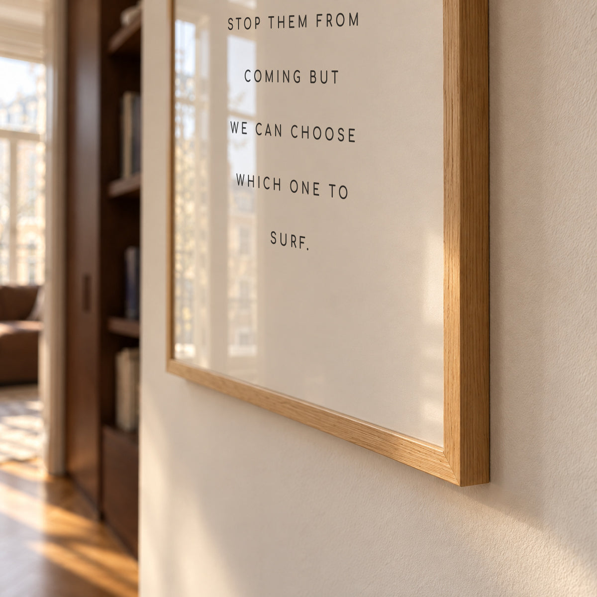 Feelings quote - Framed poster detail