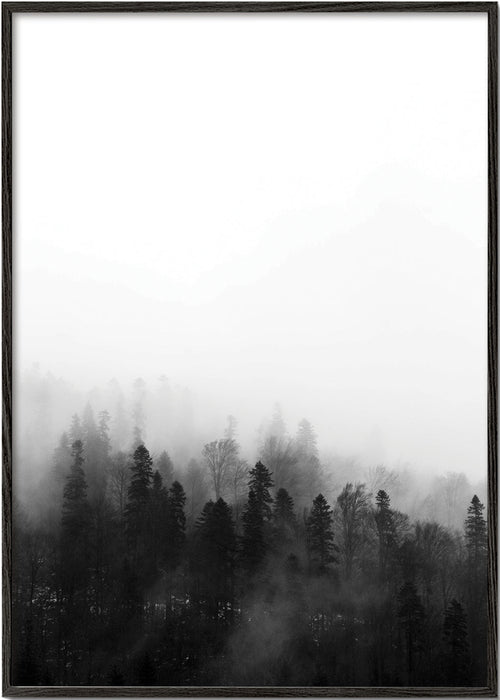 Landscape art misty forest