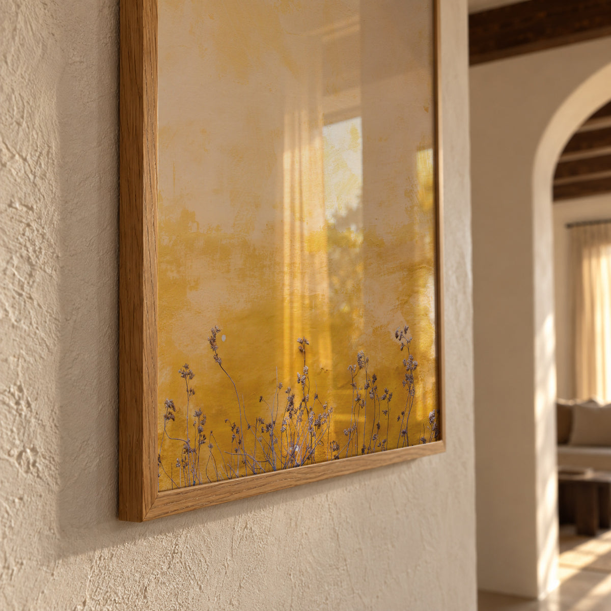 Dingy wall - Framed poster detail