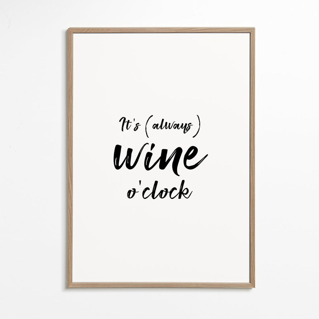 It's always wine o'clock