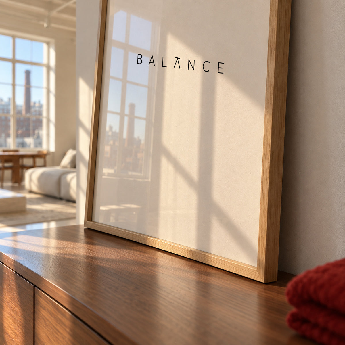 Balance quote - Framed poster detail