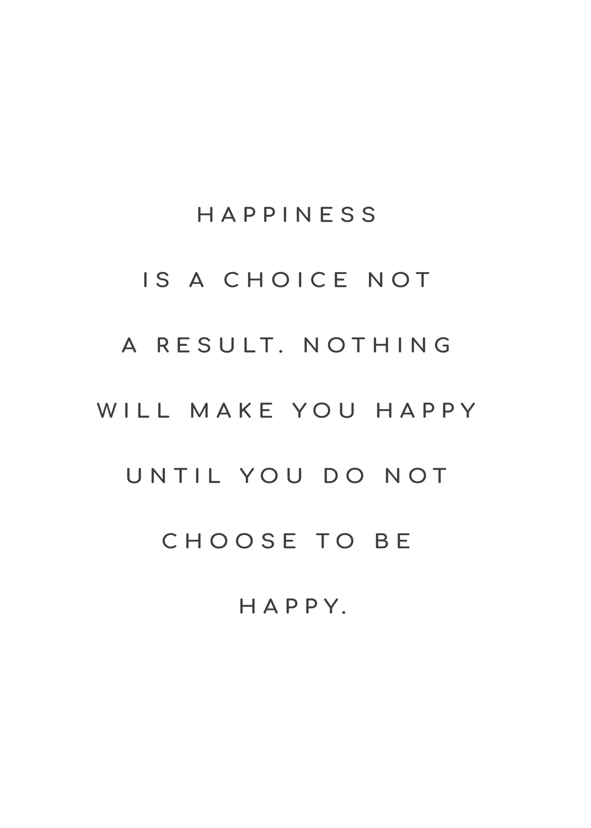 Happiness meaning quote - Unframed art print