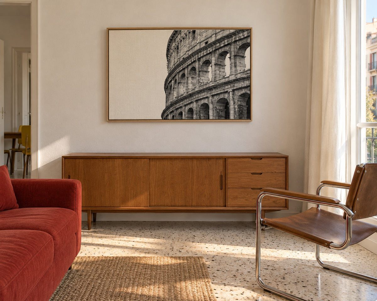 Coliseum - Framed canvas in an interior