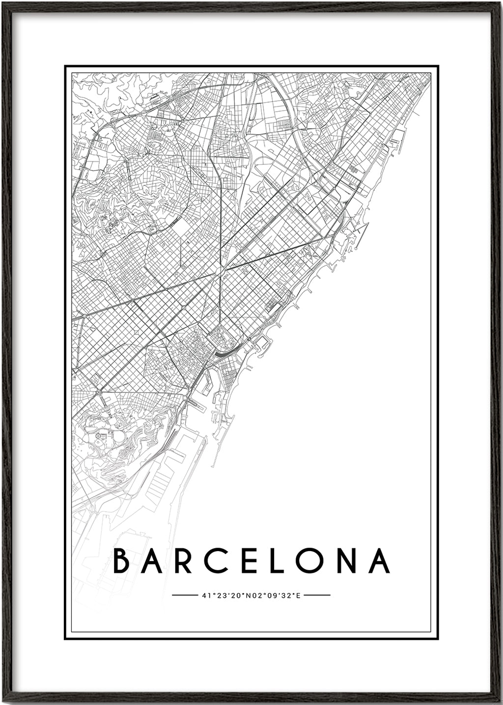 Barcelona map
