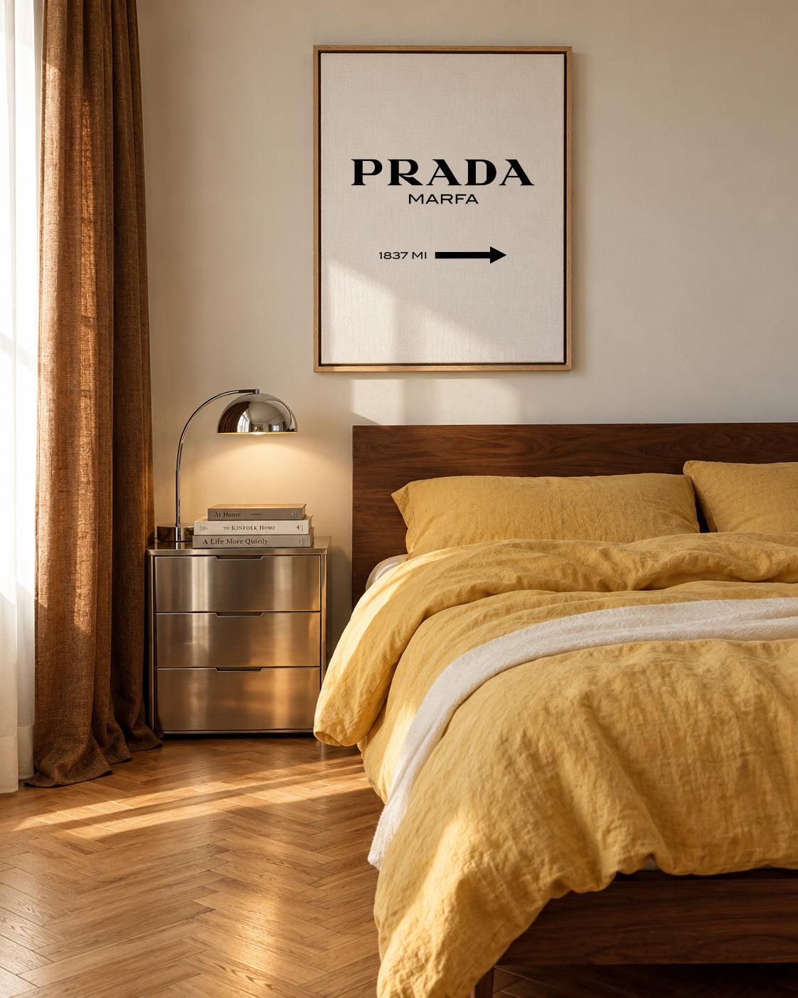 Prada Marfa - Framed canvas in an interior