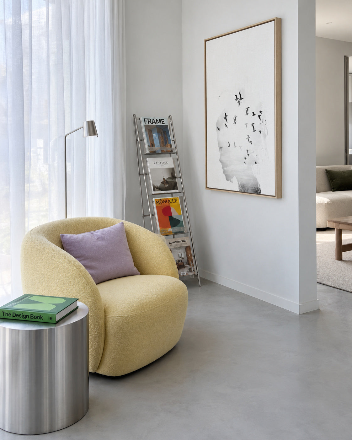 Dreamer - Framed canvas in an interior