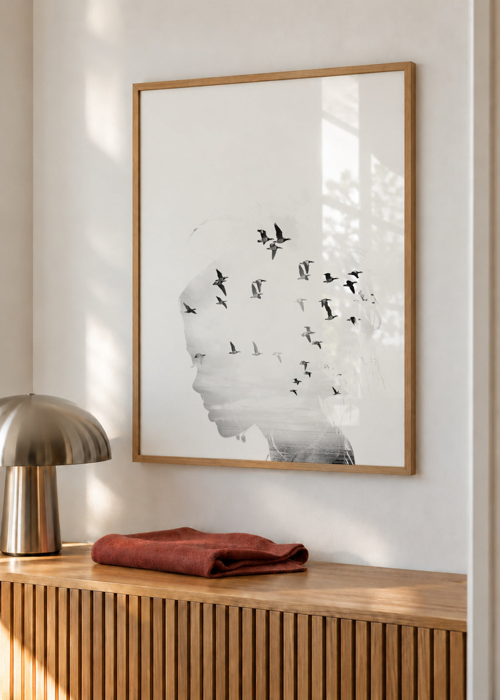 Dreamer - Framed poster in an interior