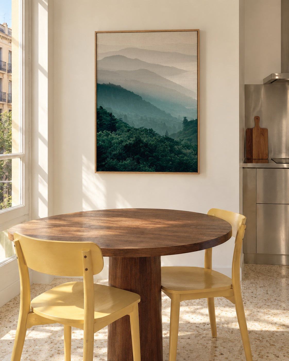 Forest - Framed canvas in an interior
