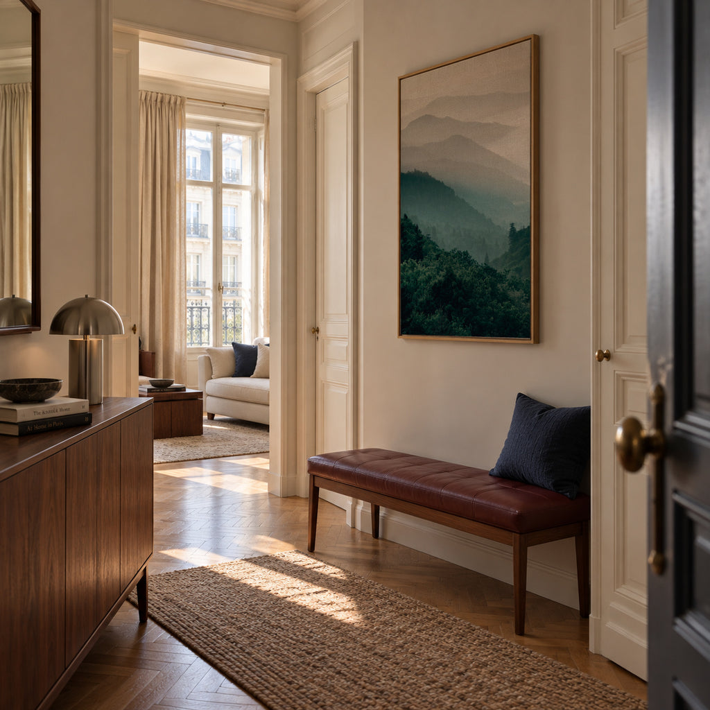 Forest - Framed canvas in an interior