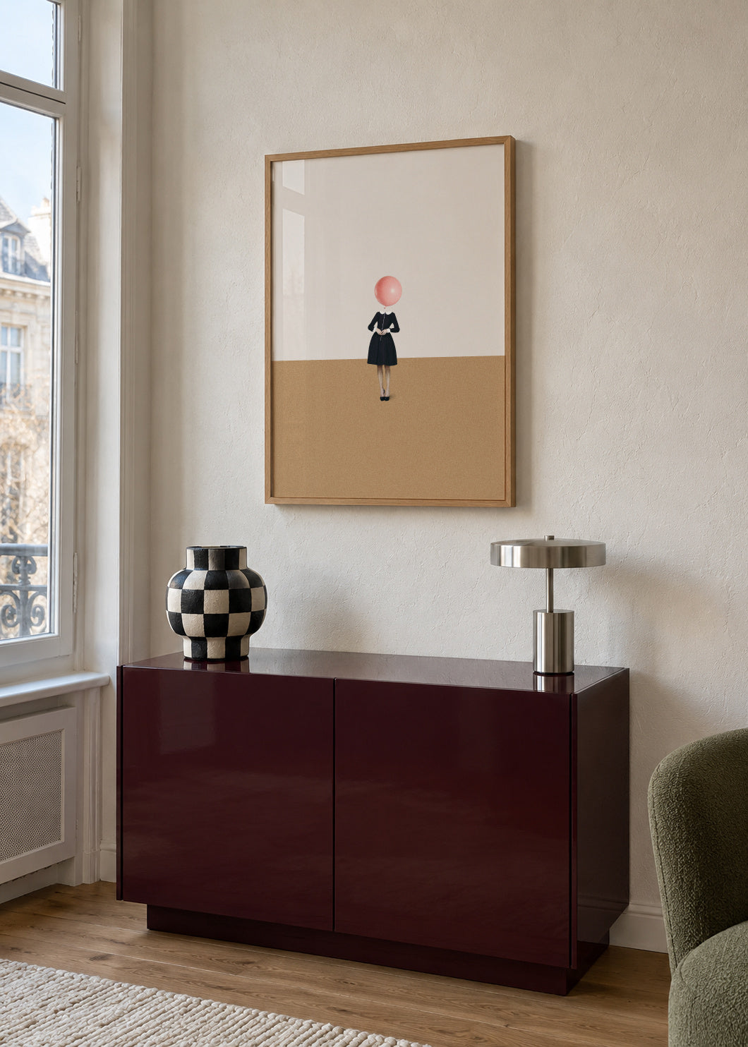 Obvious imperfections - Framed poster in an interior