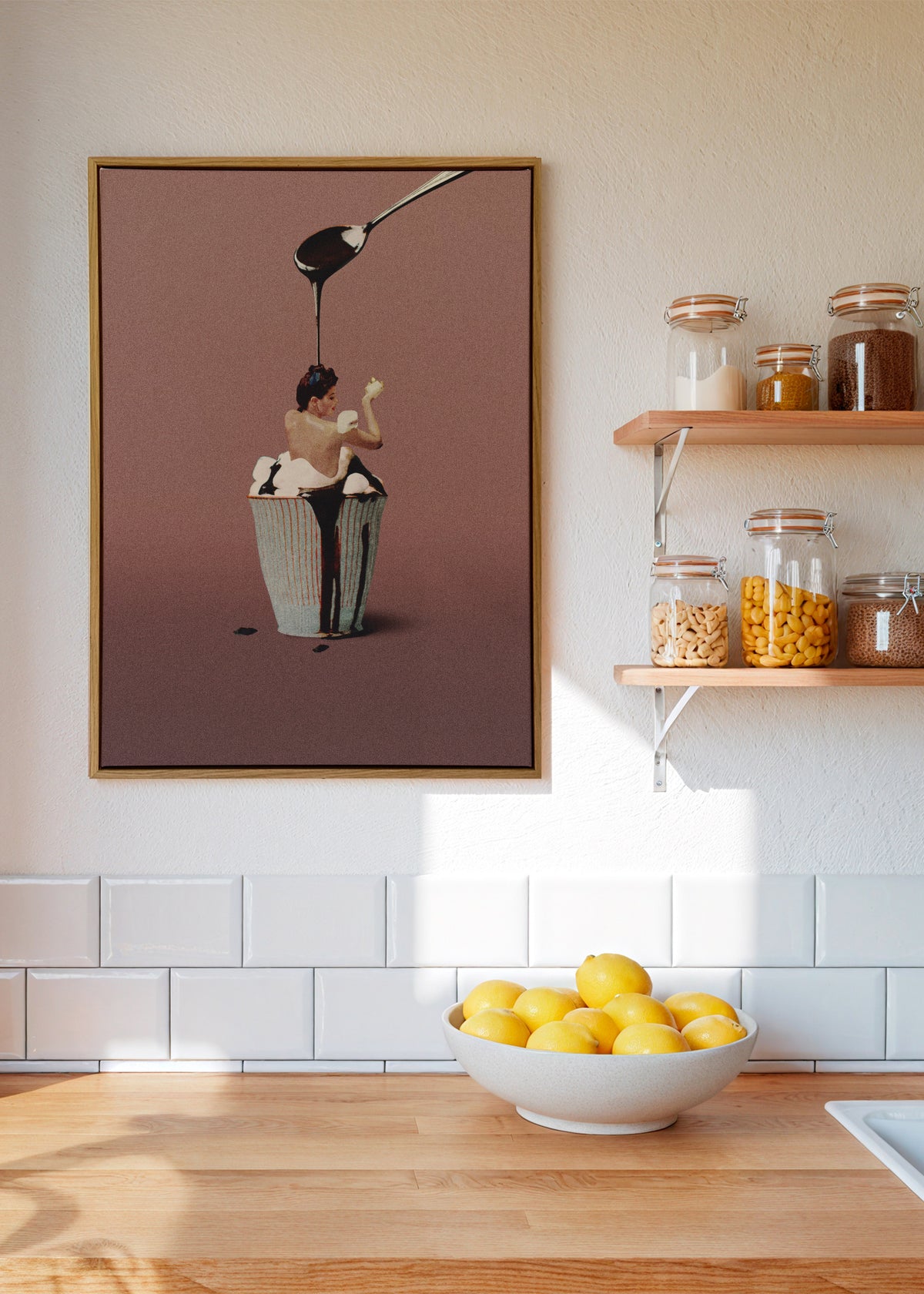Made for each other - Framed canvas in an interior