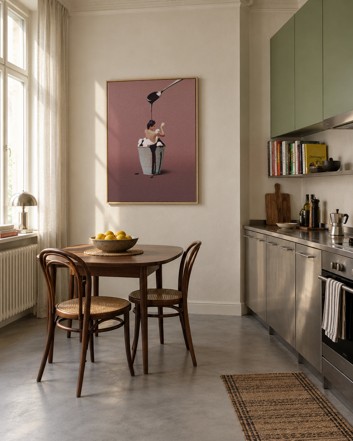 Made for each other - Framed canvas in an interior