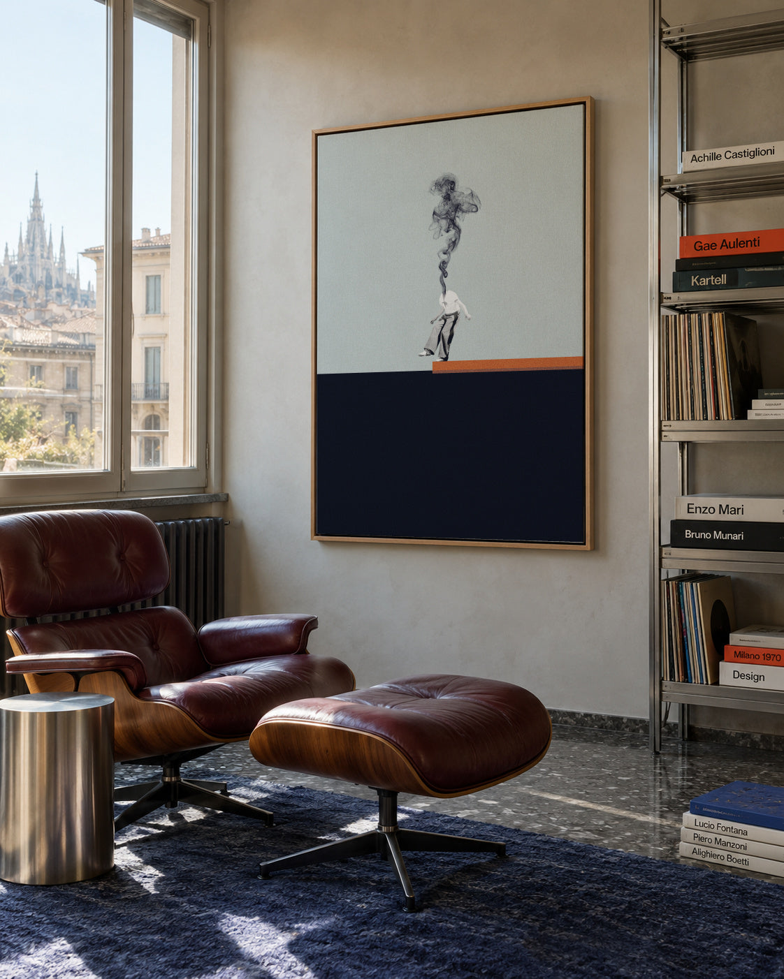 Hard decisions - Framed canvas in an interior