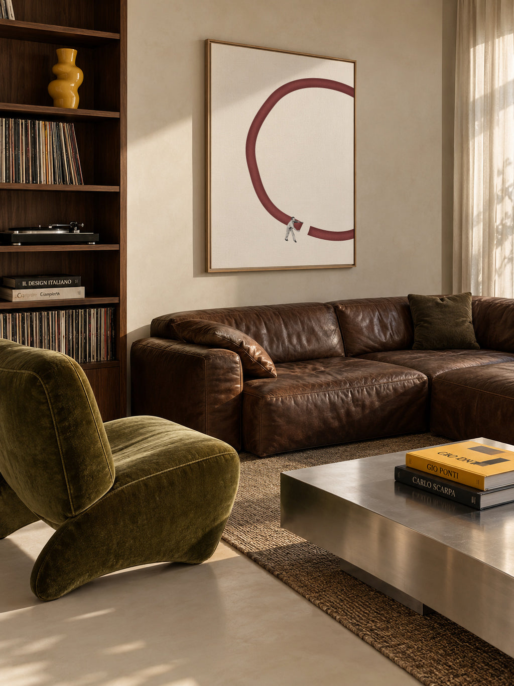 Let's reconnect - Framed canvas in an interior