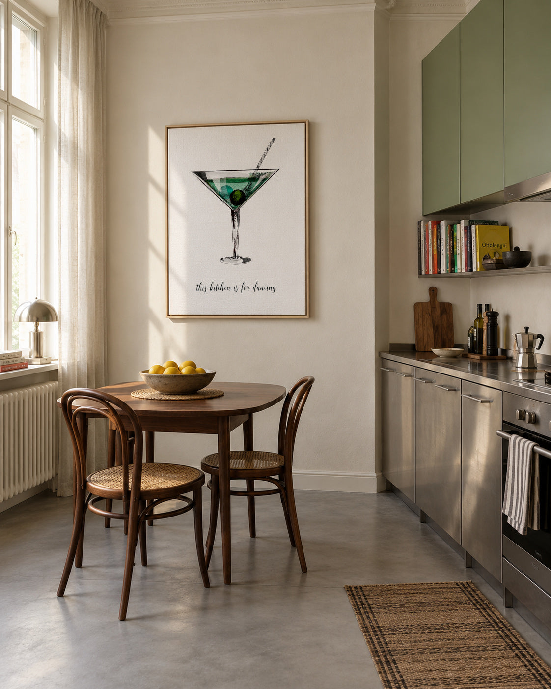 Dancing - Framed canvas in an interior