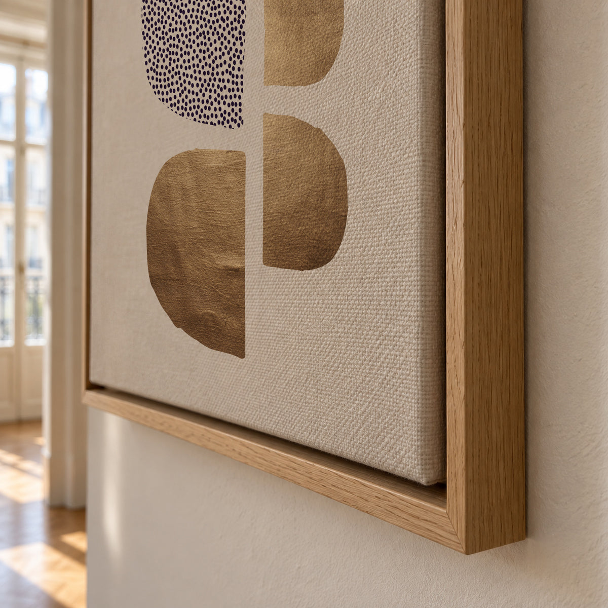 Geometrica No.7 - Framed canvas detail