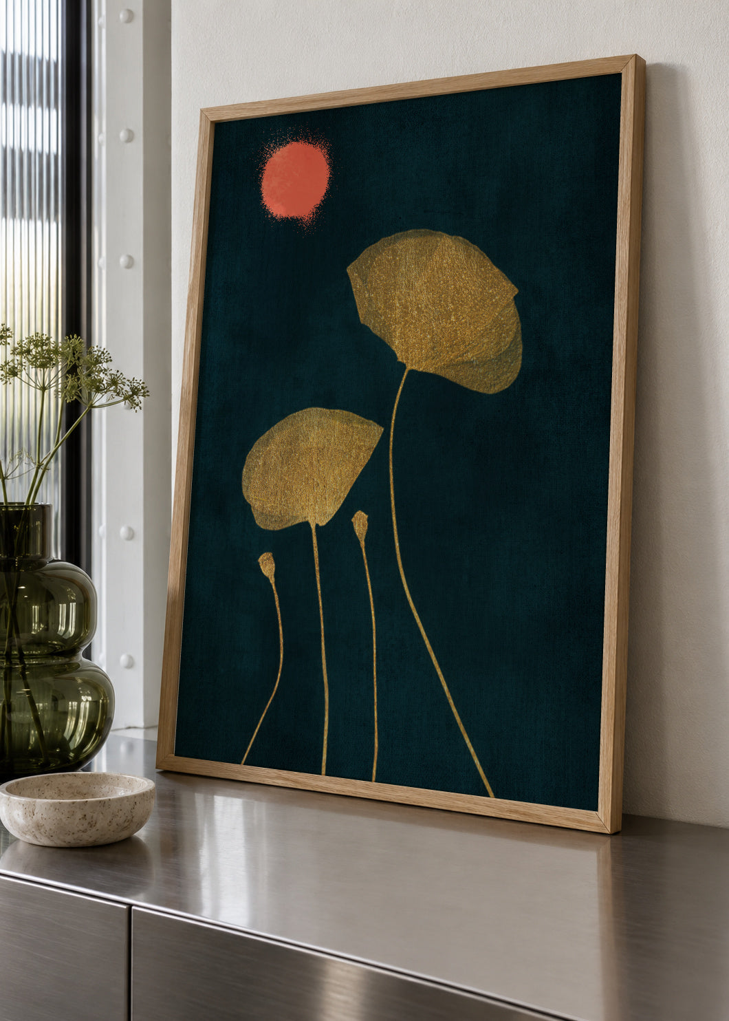 Midnight lovers - Framed poster in an interior