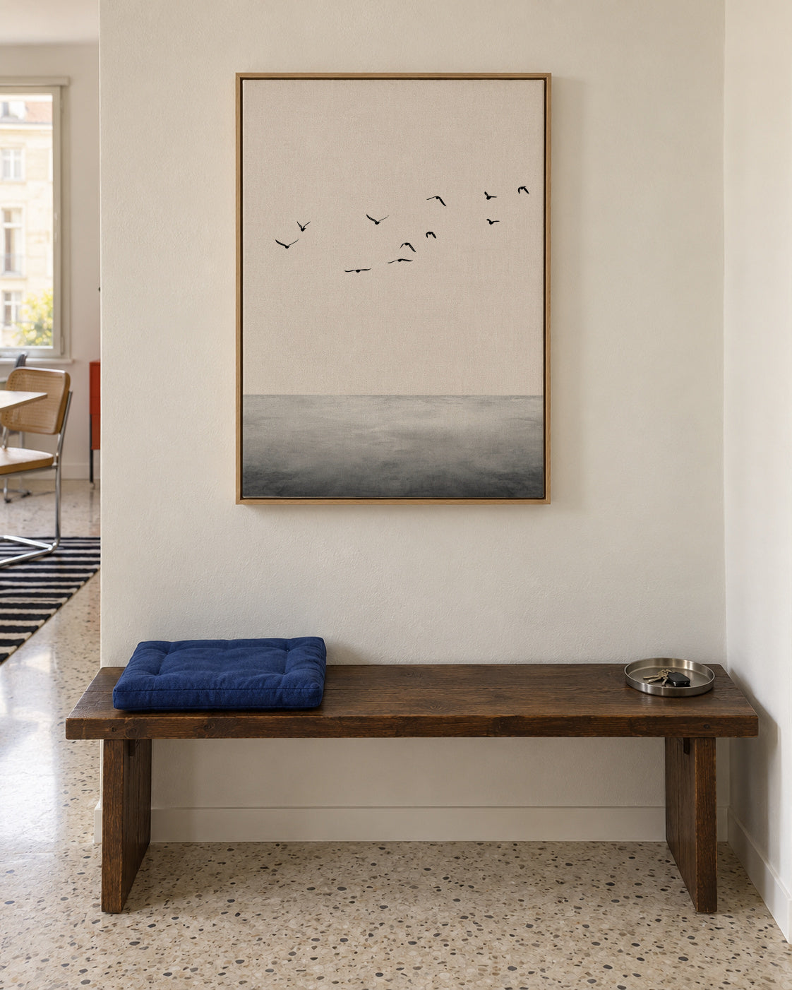 The ocean - Framed canvas in an interior