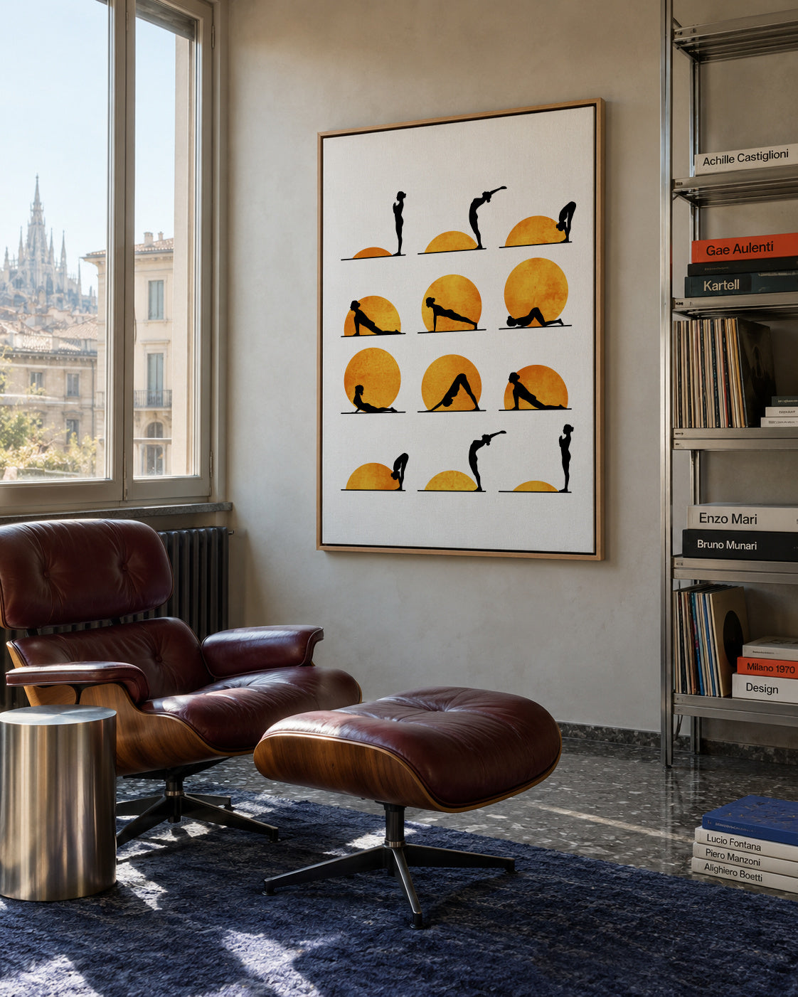 Yoga - Framed canvas in an interior