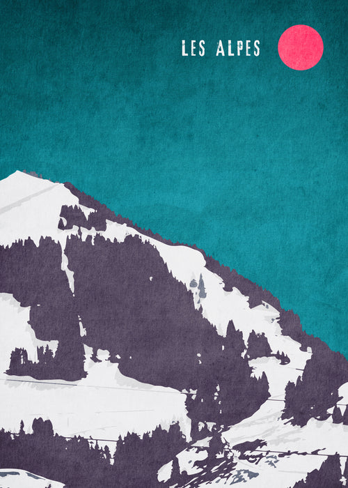Les Alpes - Unframed art print
