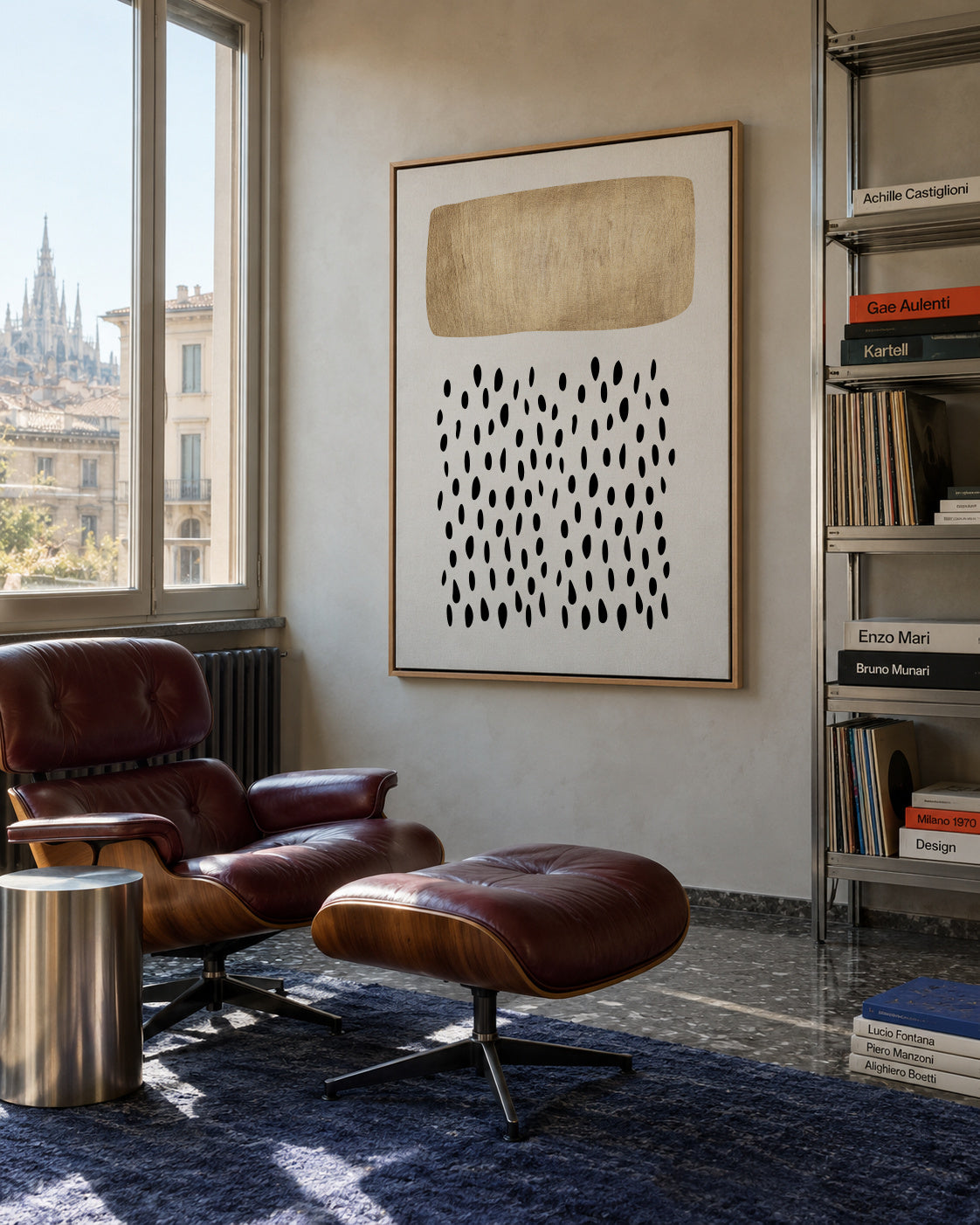 Opus No.5 - Framed canvas in an interior