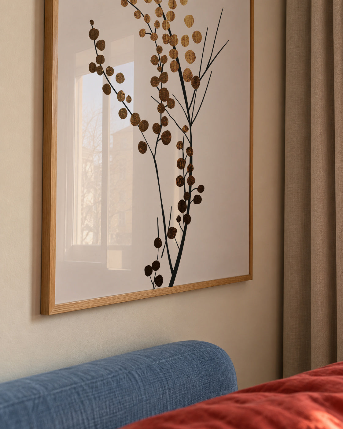 Golden brench 2 - Framed poster detail