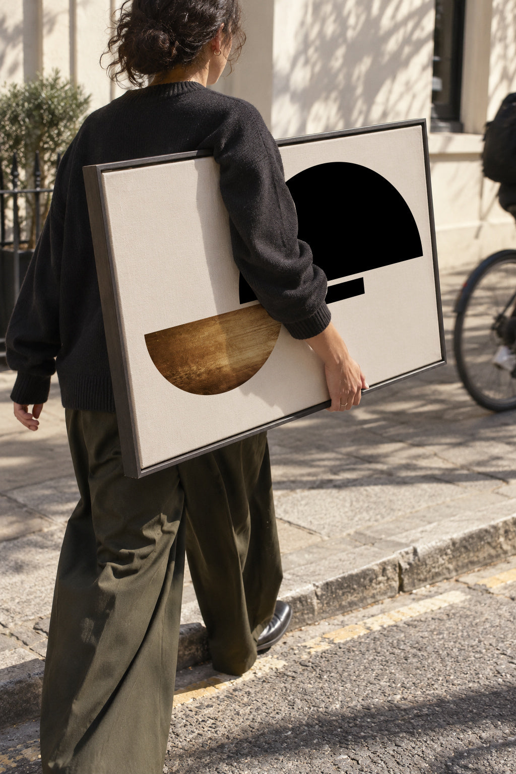 Shape No.3 - Framed canvas in an interior