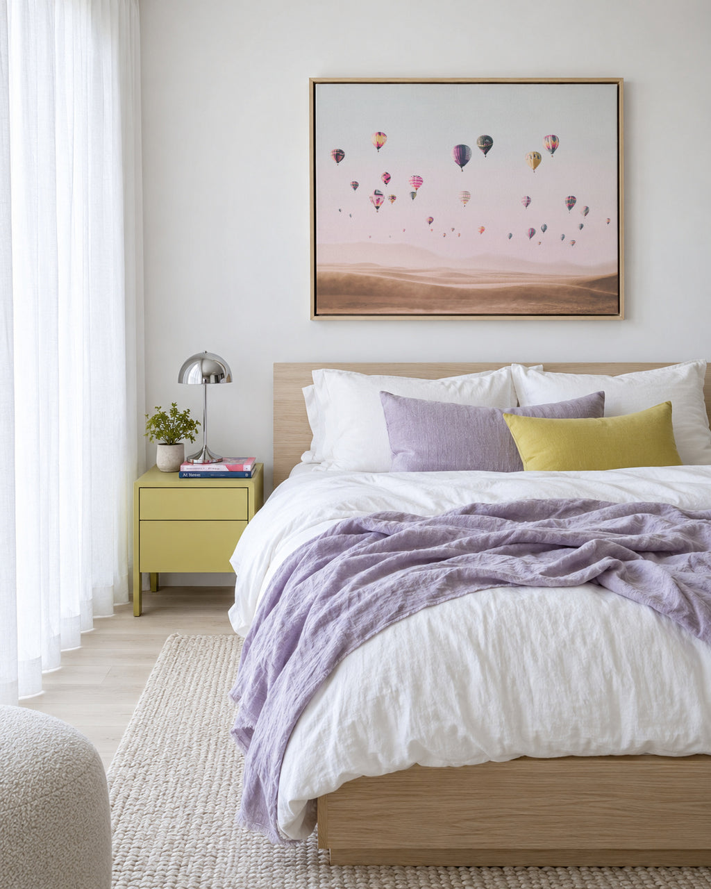 Around the world - Framed canvas in an interior