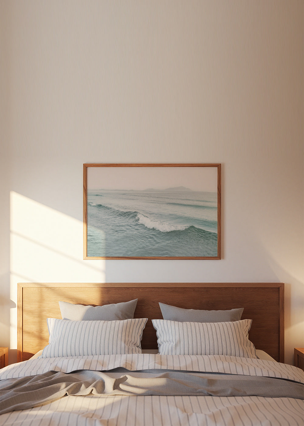 Wave - Framed poster in an interior
