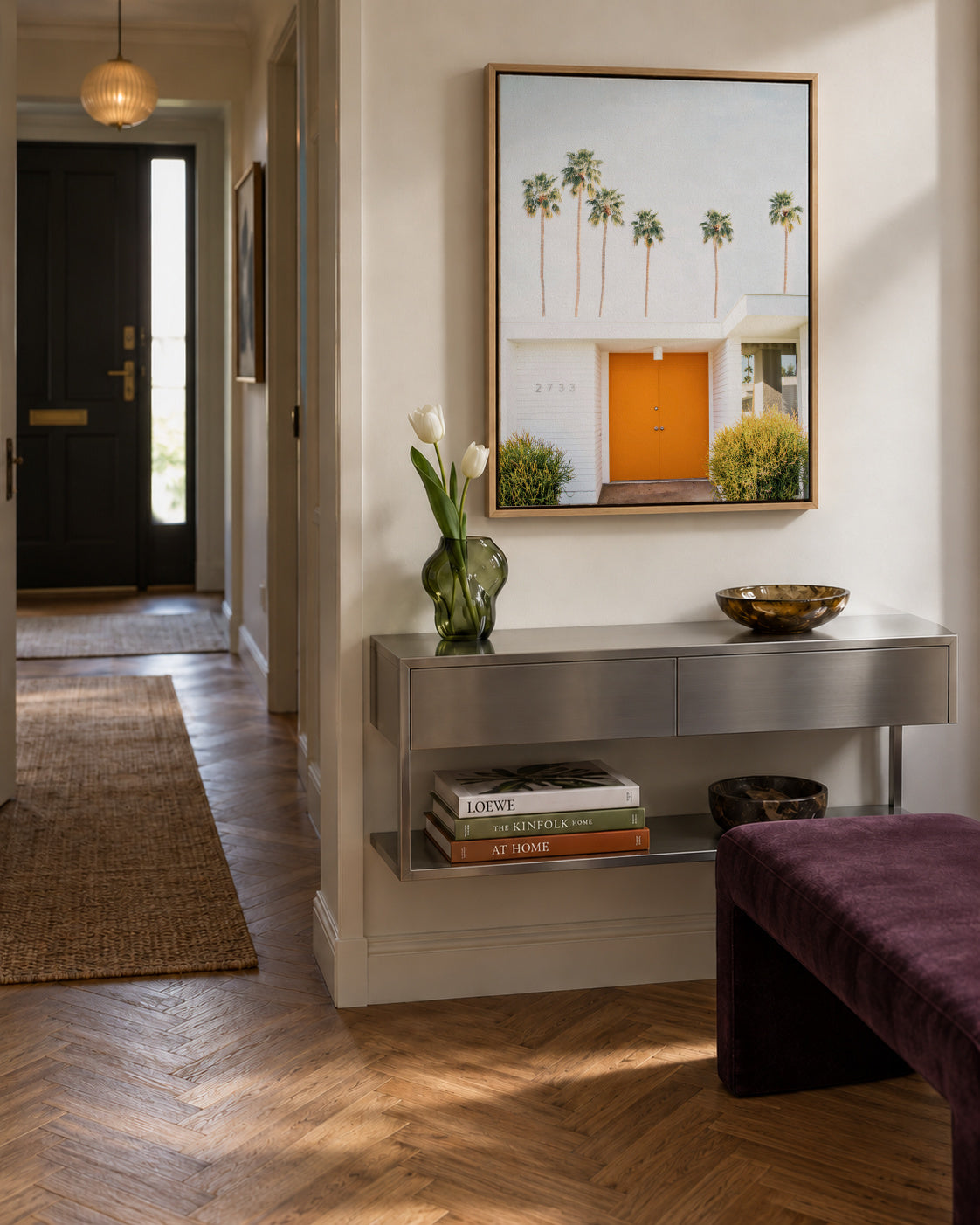 Palm Springs - Framed canvas in an interior
