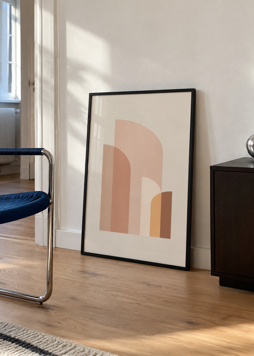 Retro Graphic 1 - Framed poster in an interior