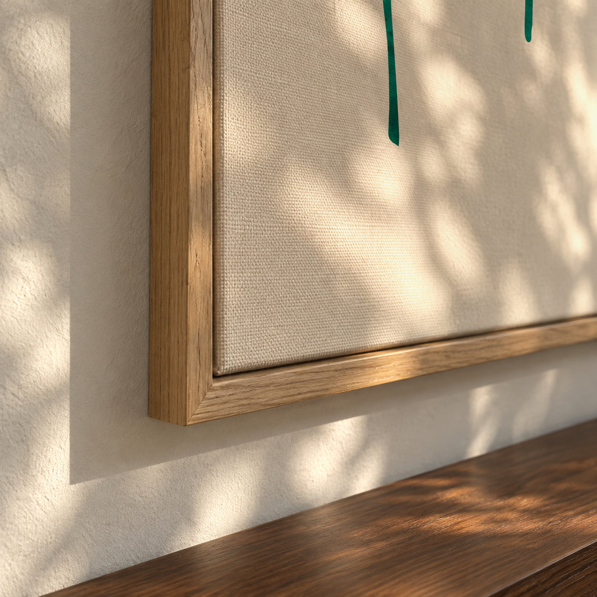 Little Happy Flowers - Framed canvas detail