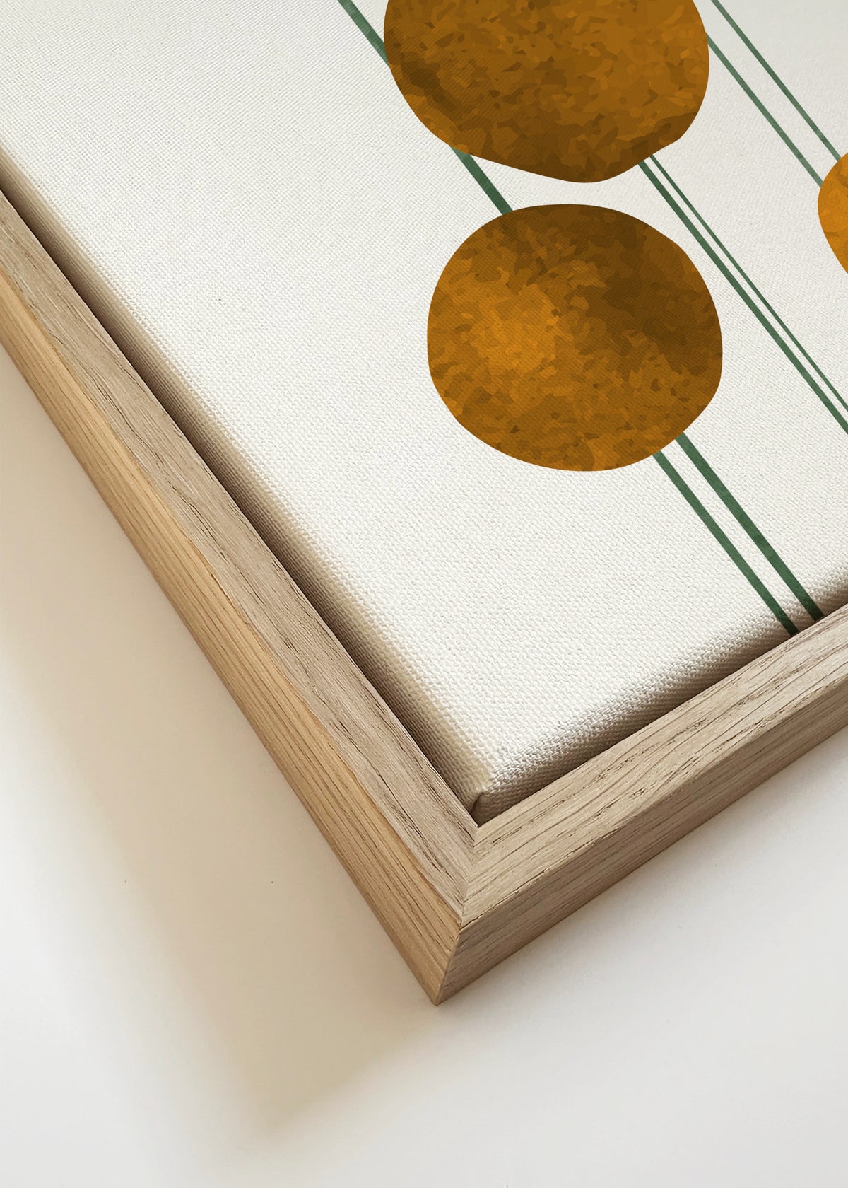 Waterflowers - No 3 - Framed canvas detail