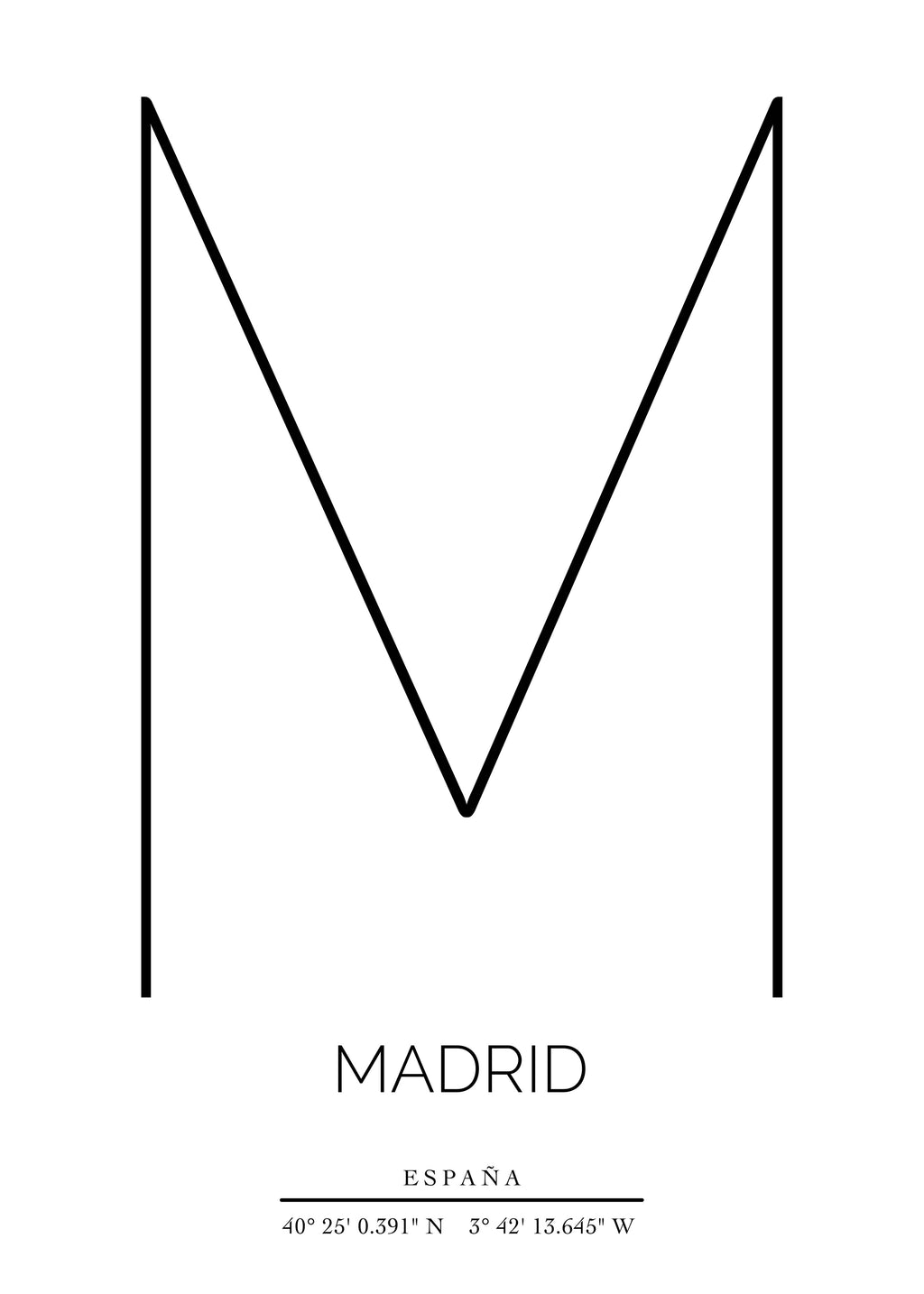 MADRID - Unframed art print