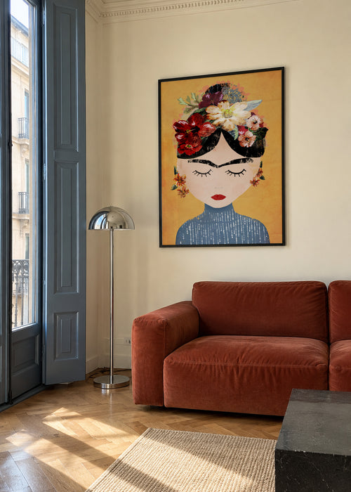 Frida - Framed poster in an interior