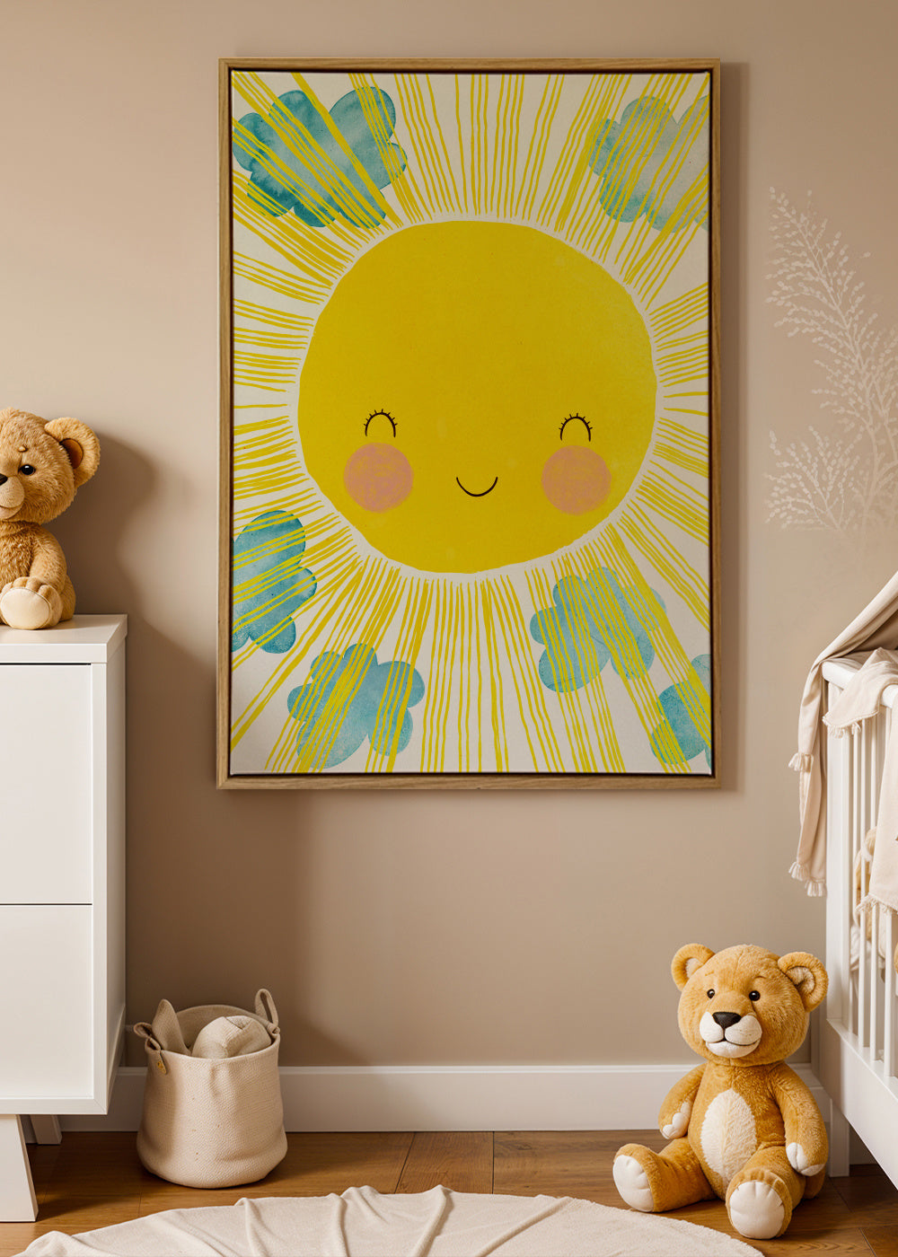 Matahari - Framed canvas in an interior