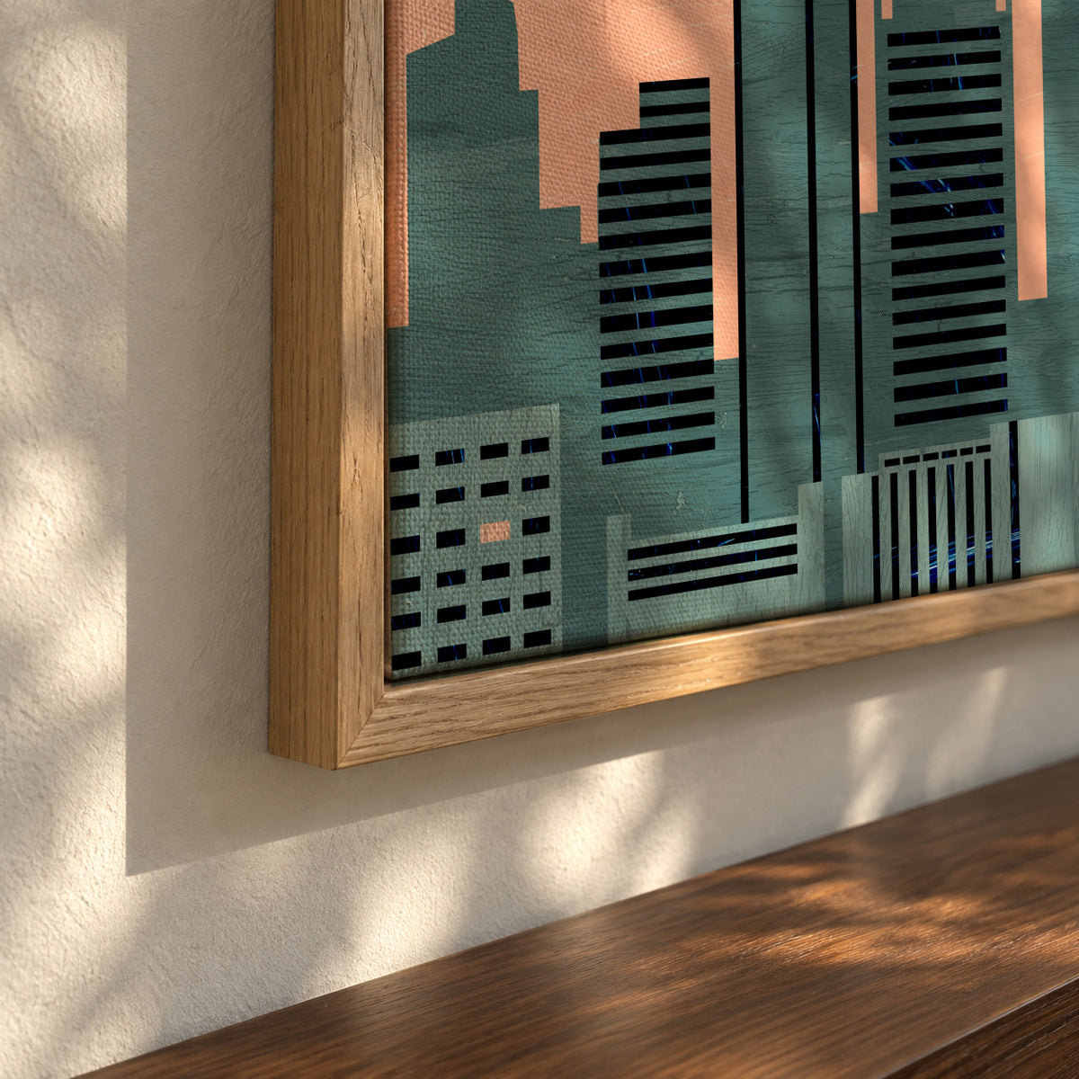 New York - Framed canvas detail