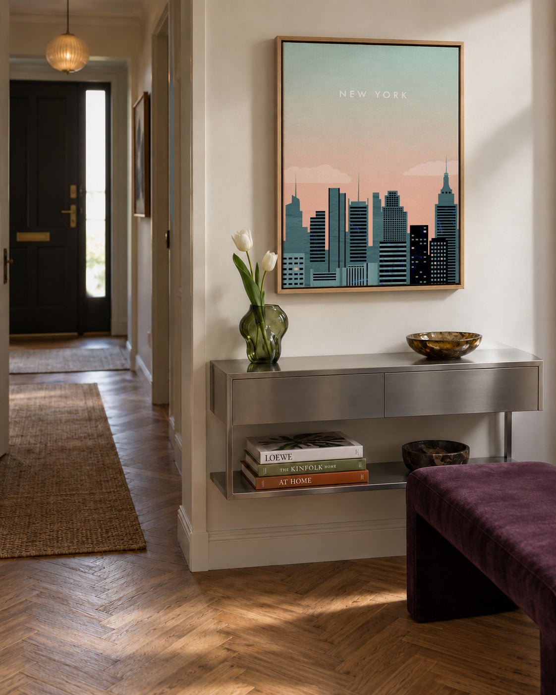 New York - Framed canvas in an interior