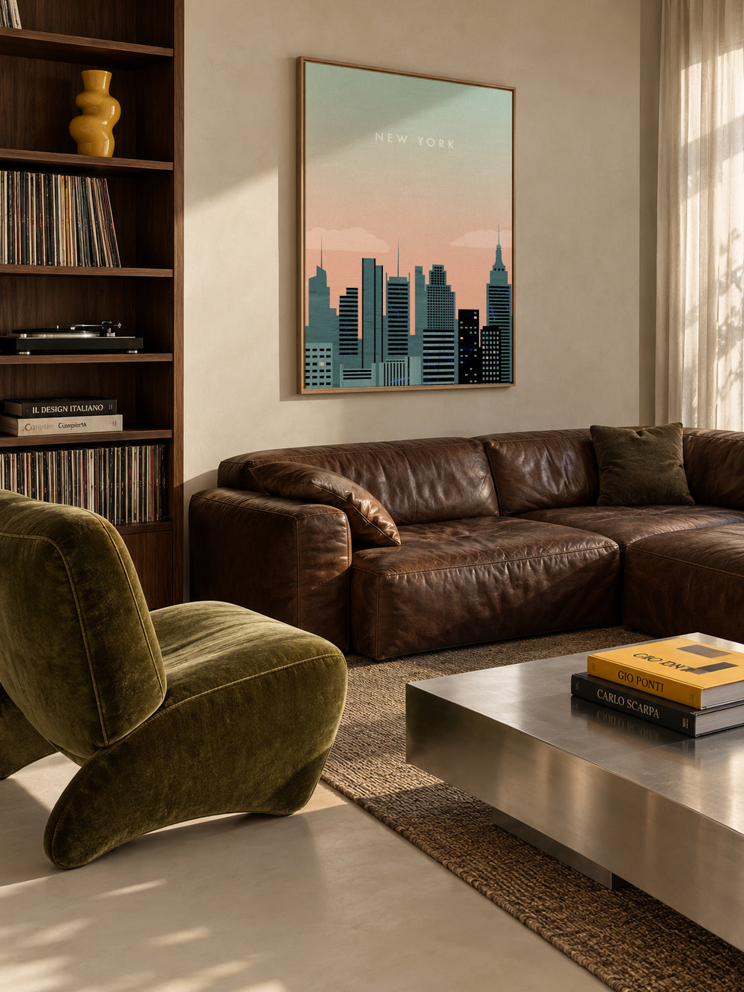 New York - Framed canvas in an interior