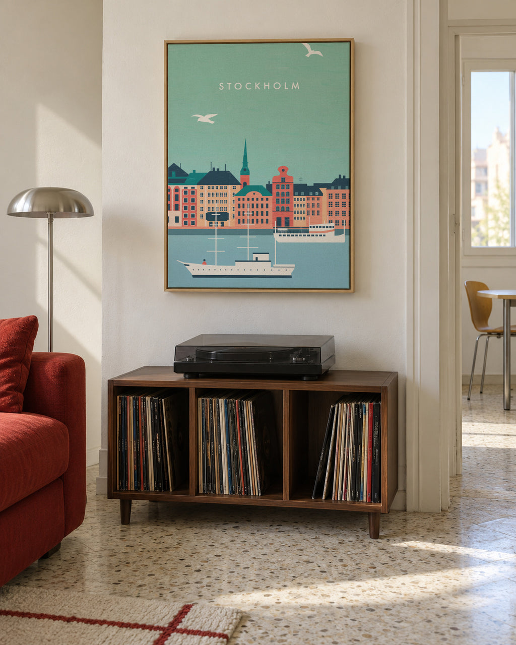 Stockholm - Framed canvas in an interior