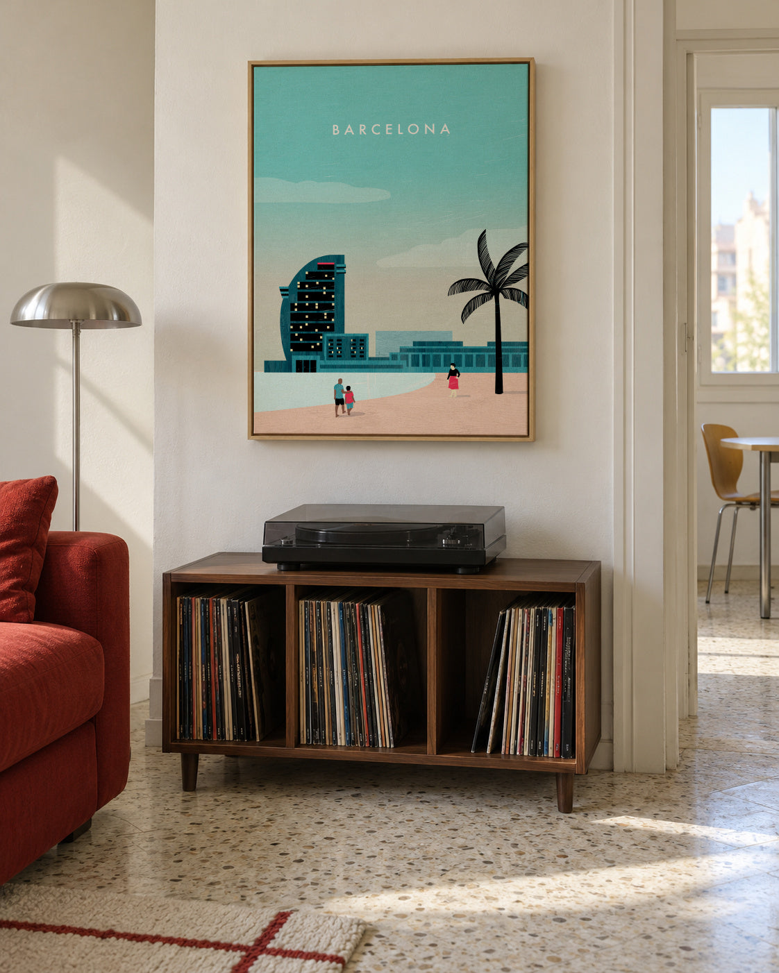 Barcelona - Framed canvas in an interior