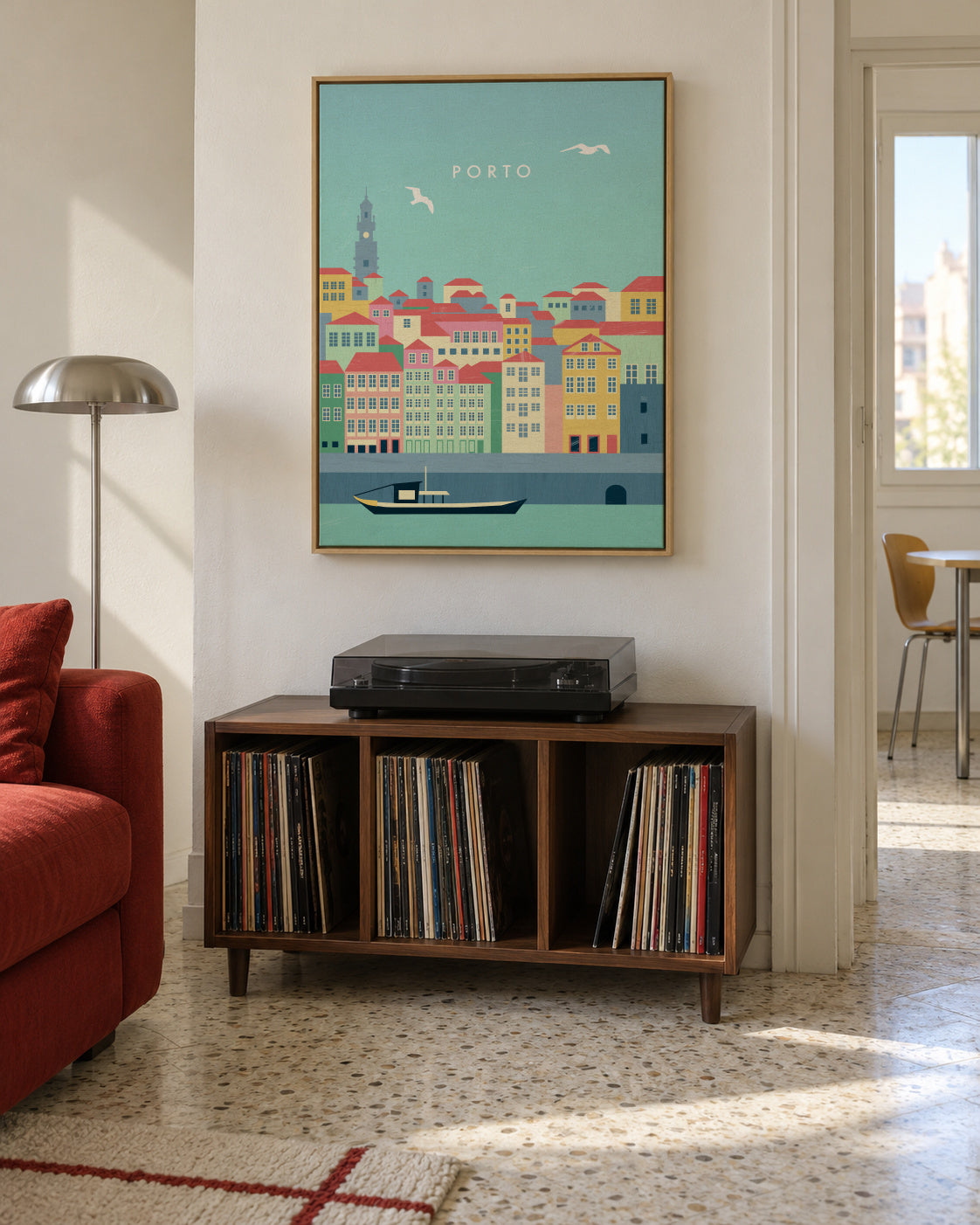Porto - Framed canvas in an interior