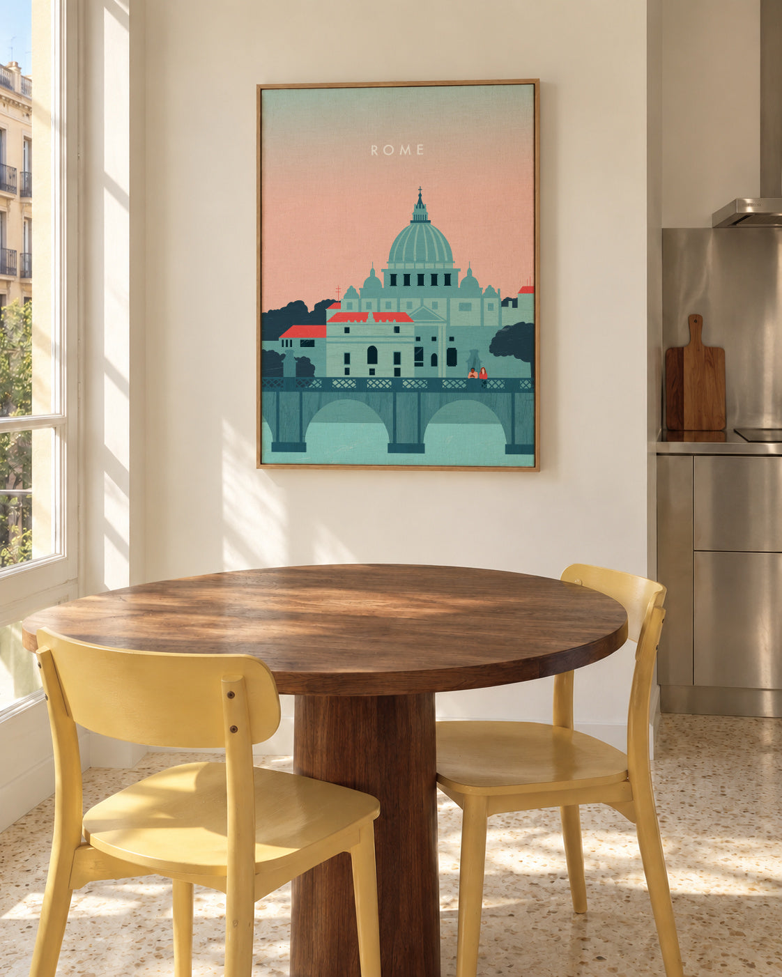 Rome - Framed canvas in an interior