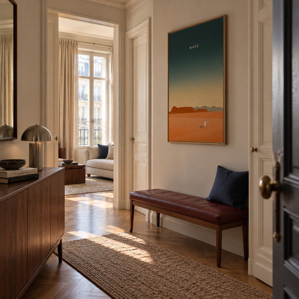 Mars - Framed canvas in an interior