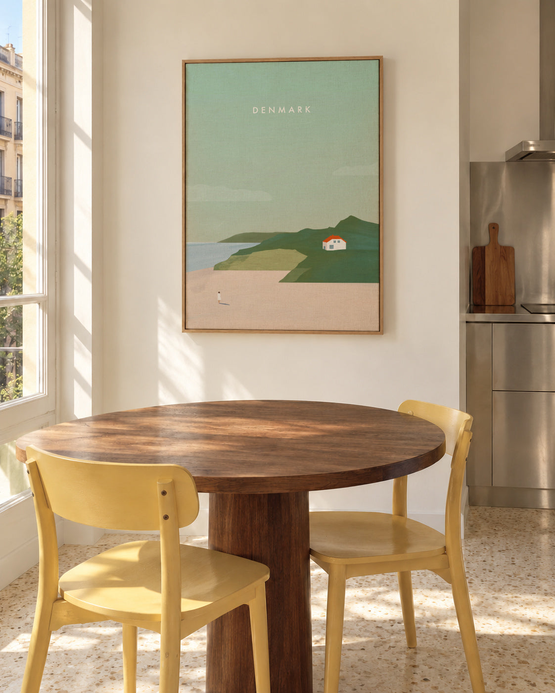 Denmark - Framed canvas in an interior