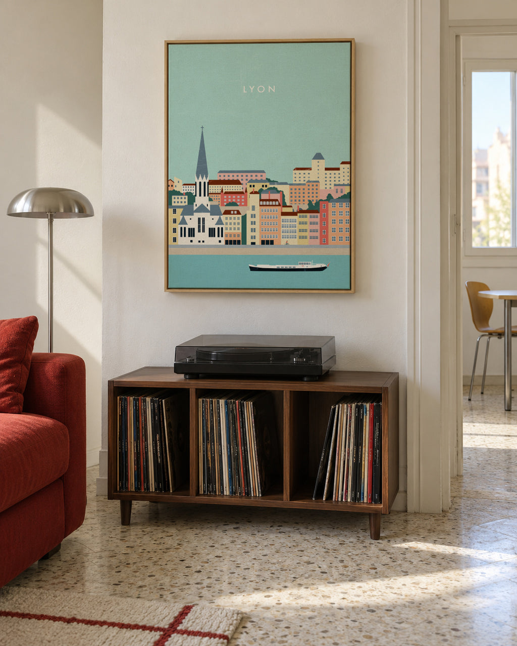 Lyon - Framed canvas in an interior